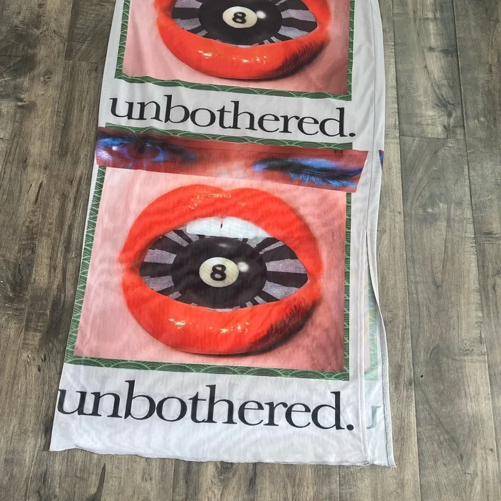 Dressed in lala Unbothered and Thriving Mesh Midi Skirt 3XL - Picture 4 of 4